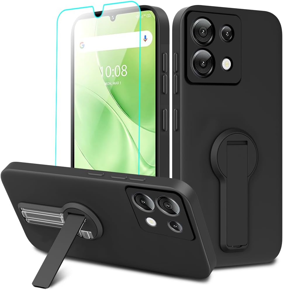 Umidigi G9 5G shockproof phone case with kickstand black