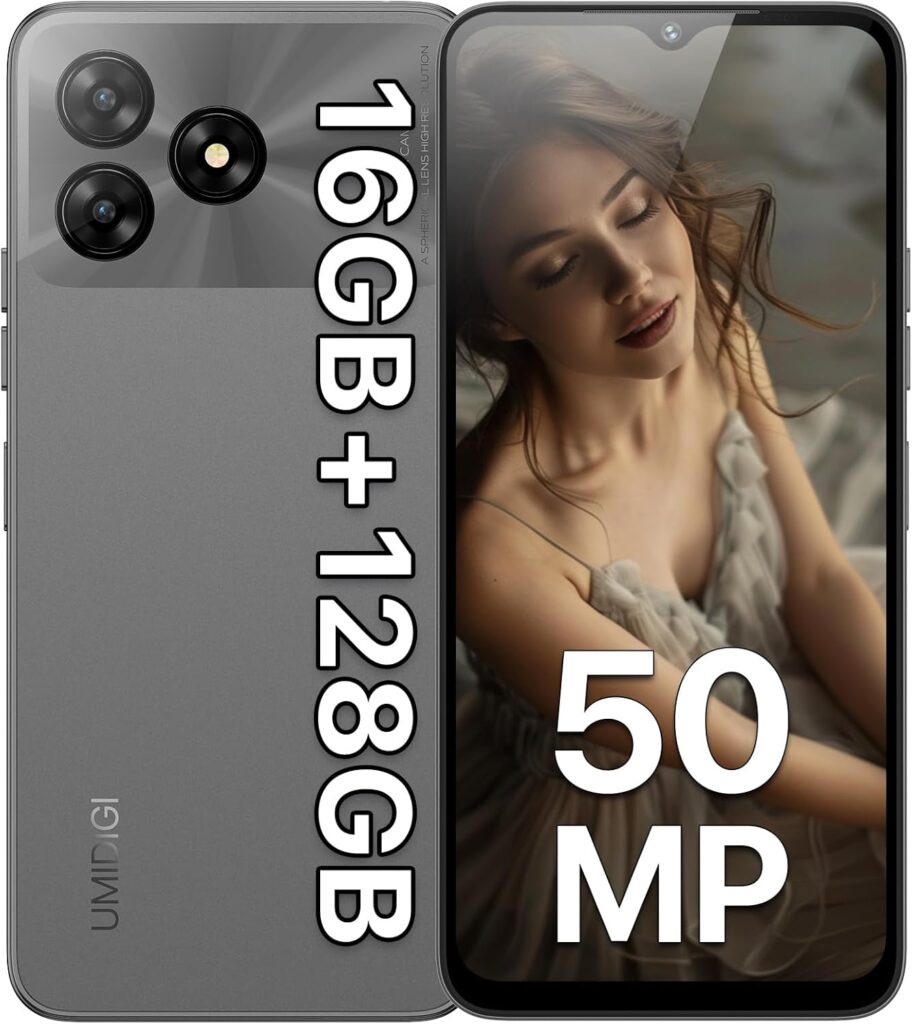 UMIDIGI G5 Android 13 smartphone front and back view