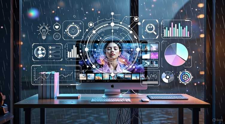 AI Image Creation Workspace Showing Multiple High-Quality Digital Visuals