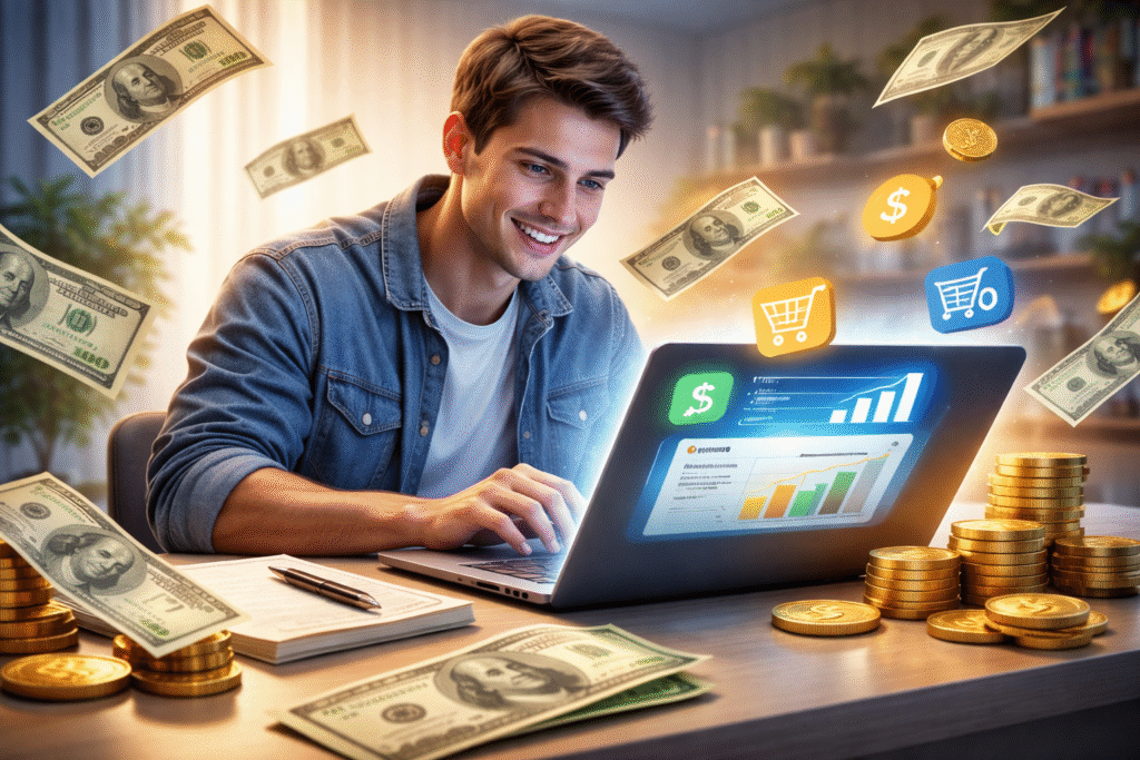 Earning online with digital success