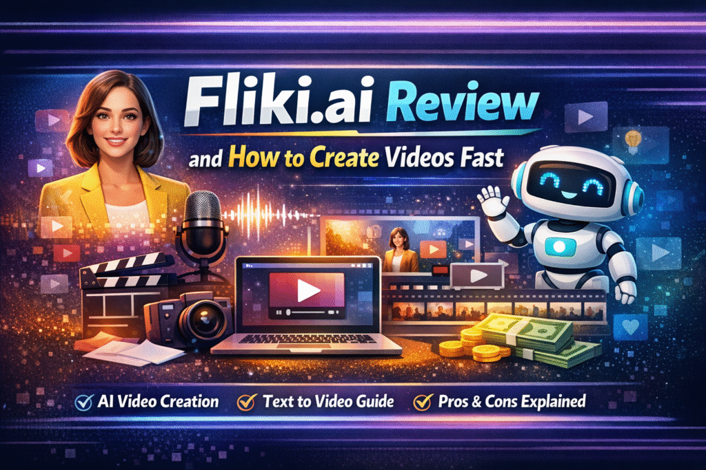 Create videos fast using Fliki ai text to video software