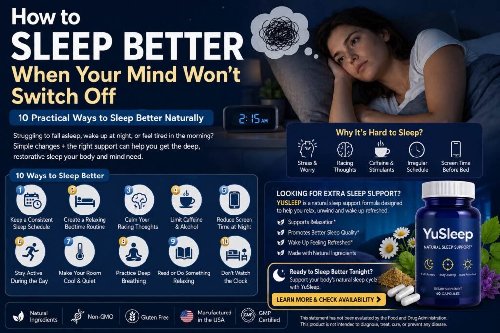 Sleep Better Tonight Natural Tips & Support