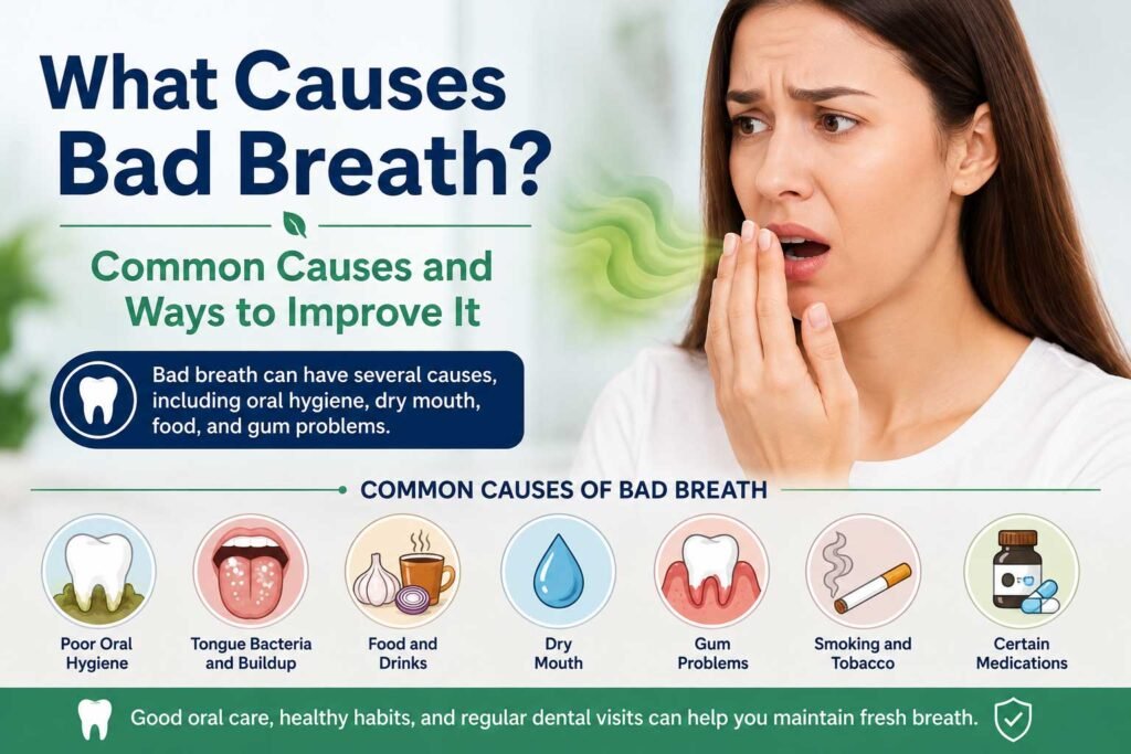 common causes of bad breath and oral health problems
