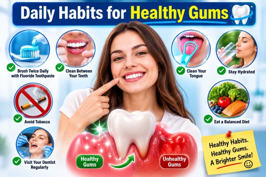 daily habits for maintaining healthy gums